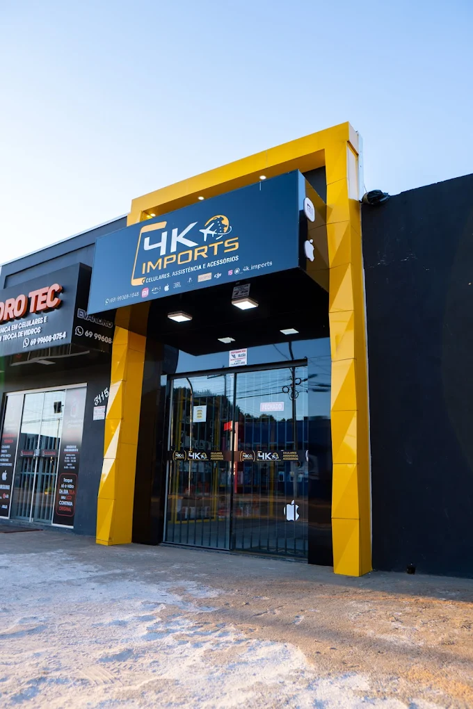 Fachada da loja 4K Imports em Vilhena — RO